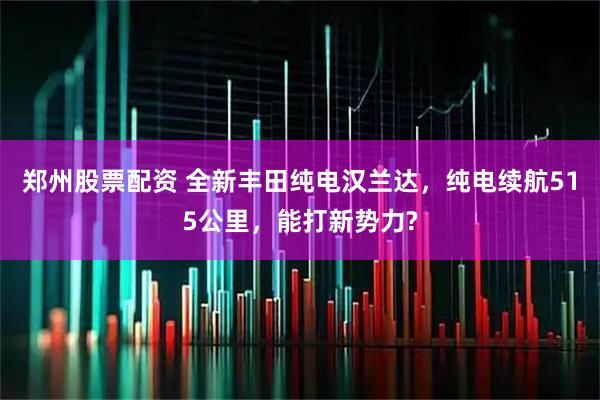 郑州股票配资 全新丰田纯电汉兰达，纯电续航515公里，能打新势力?